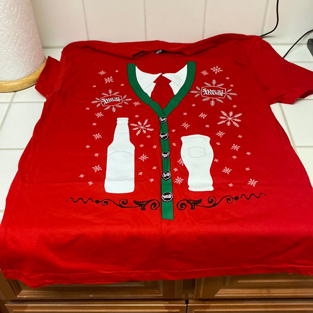 Brand New Sam Adams Ugly Sweater TShirt